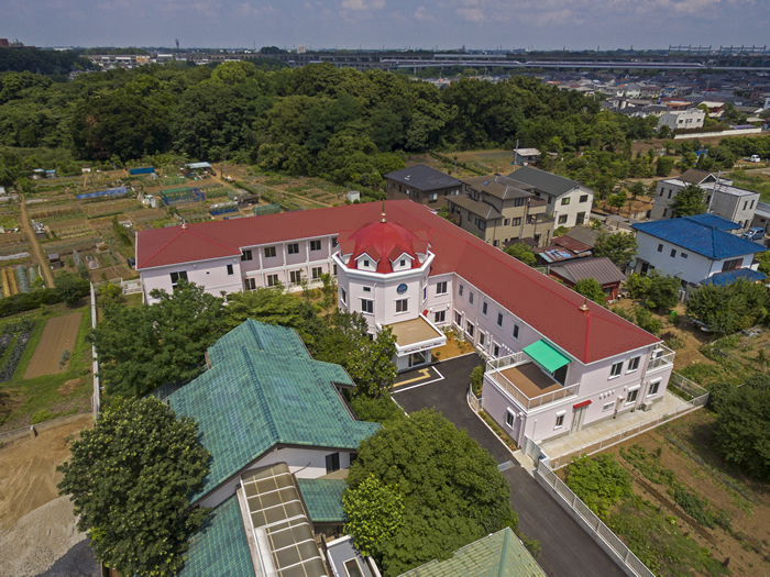 上尾市のひらしま産婦人科・皮膚科全景